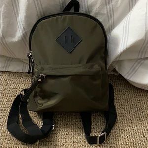 Green mini backpack